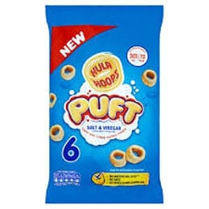A large bag of Hula Hoop Pufts