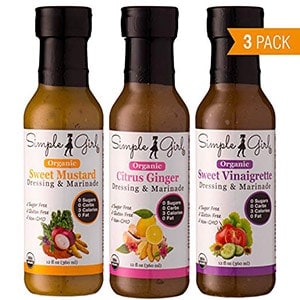 3 bottles of simple girl dressings