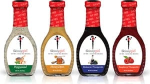 Four bottles of skinnygirl dressings