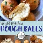 A collage of dough balls pictures