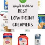 A collage of picture of coffee creamers