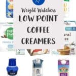 A collage of picture of coffee creamers