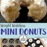 A sugar dusted mini donut