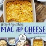 A dish of macaroni cheese