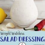 A jug of zero point salad dressing