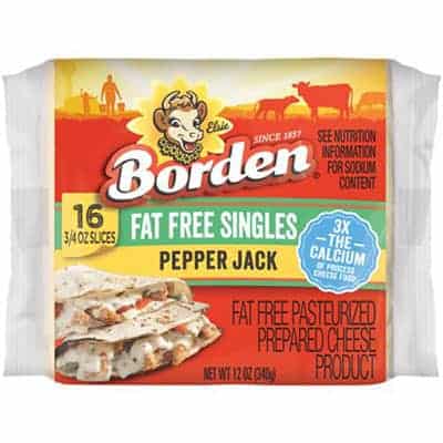 Bordens Fat Free Pepperjack - low point cheese