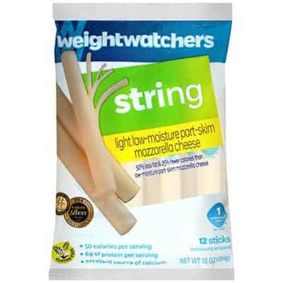 Weight Watchers string cheese - low point cheese