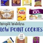 A collage of Low Point Cookies