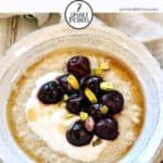 A bowl of cherry porridge