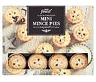 a box of Tesco finest mini mince pies