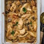 A dish of creamy chicken casserole weight watchers