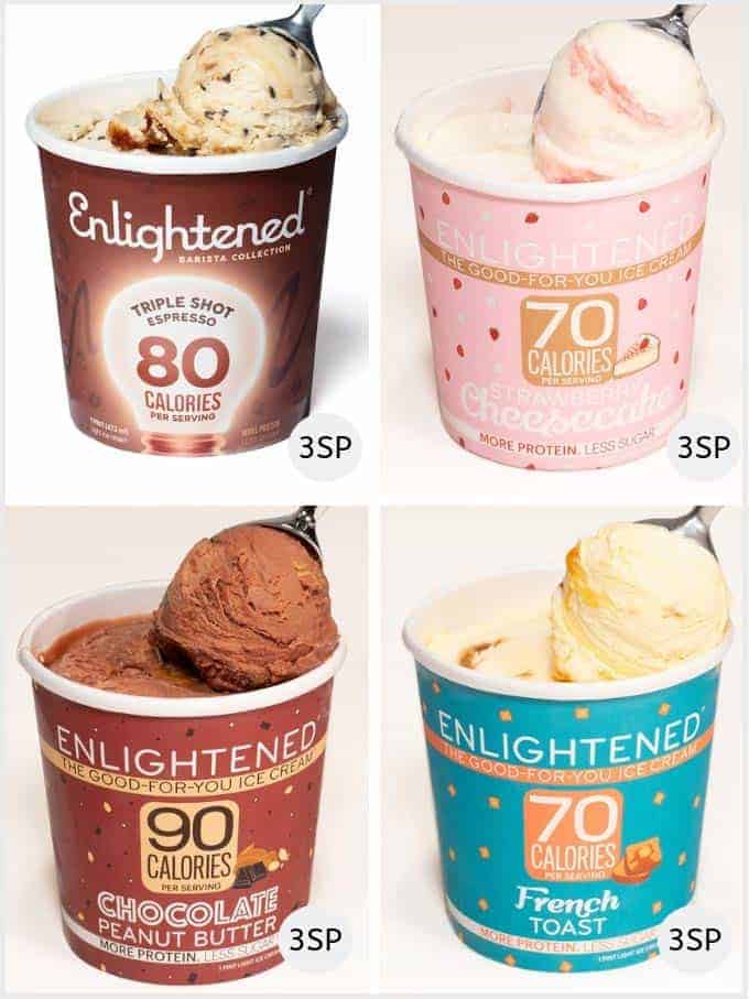 A slection of Enlightened ice creams