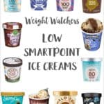 A selection of low point ice creams