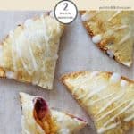 A tray of peach pies