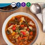 A bowl of cabbage soup