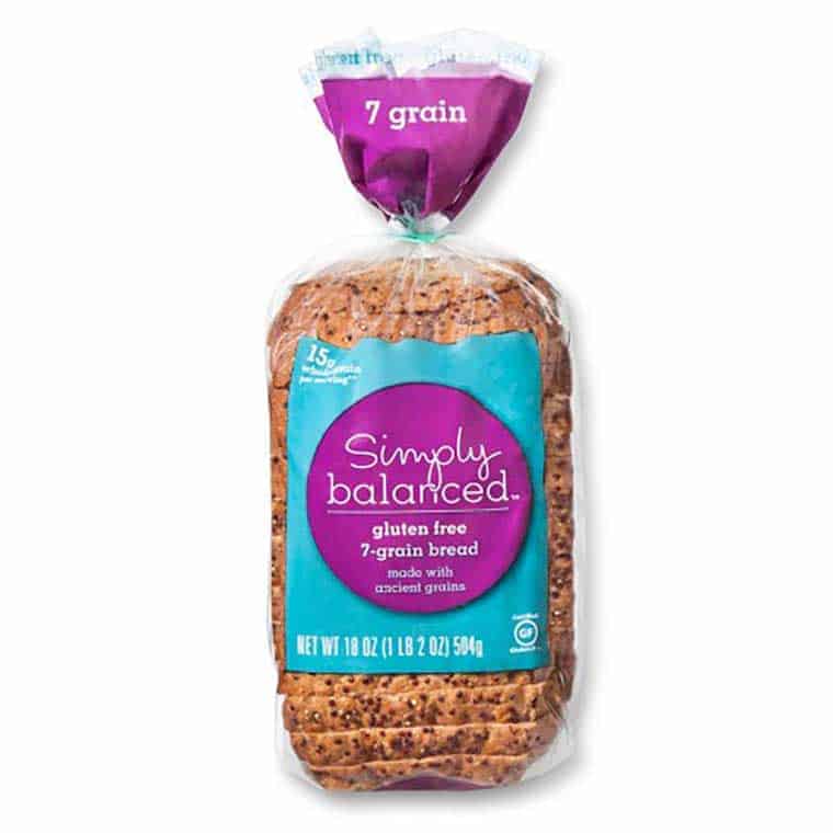 A loaf of Simply Balanced Gluten Free 7 Grain Bread