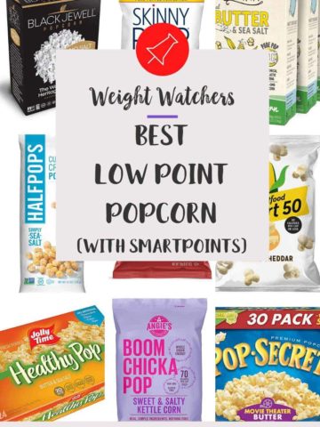 A collage of the Best Low Point Popcorns on WW