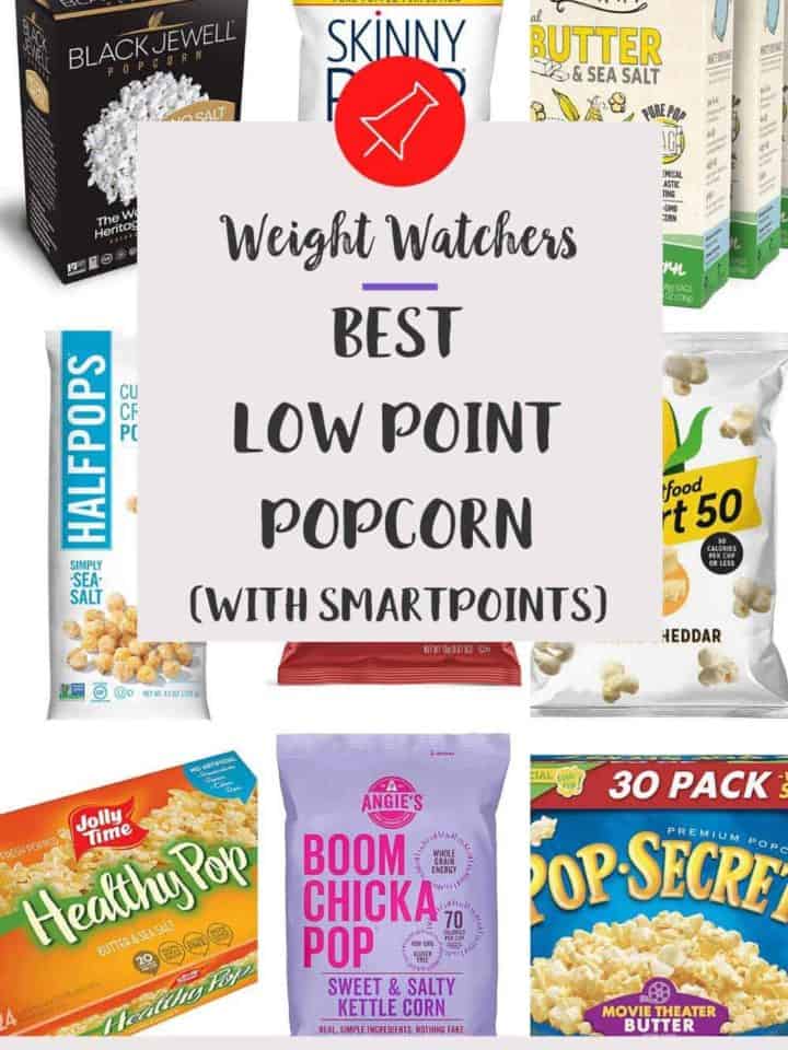 A collage of the Best Low Point Popcorns on WW