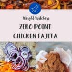 Ingredients to make chicken fajitas