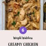 Chicken Casserole in a ceramic dish