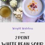 Picture of the ingredients to make white bean soup