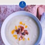 A bowl of WW white bean soup