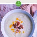 A bowl of weight watchers bean soup