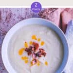 A bowl of white bean soup