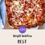 A casserole dish of cooked vegetable lasagna