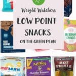 A collage of ww friendly snacks