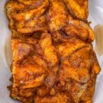 A close up picture of French toast casserole.